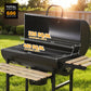 Barrel Charcoal Grill Thermometer With Adjustable Vents