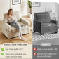 Forty Two Point Five Inch Sleeper Chair Bed Beige Convertible Sofa Bed