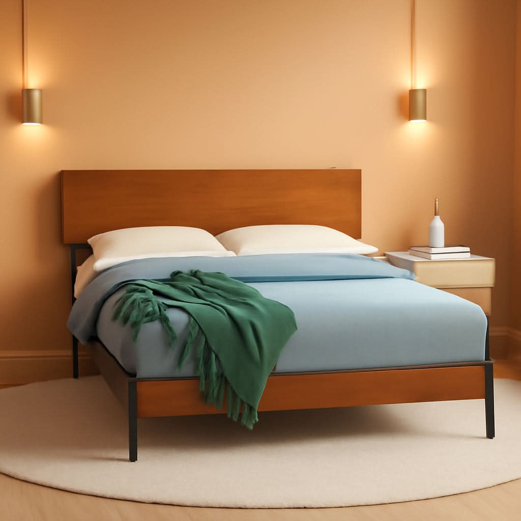 Full Size Platform Bed Frame Sustainable Bamboo Slats