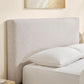 Queen Noiseless Upholstered Platform Bed Frame Slats