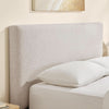 Queen Noiseless Upholstered Platform Bed Frame Slats