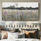 Cerulean Purple Meadow Canvas Wall Art 48x24Inches