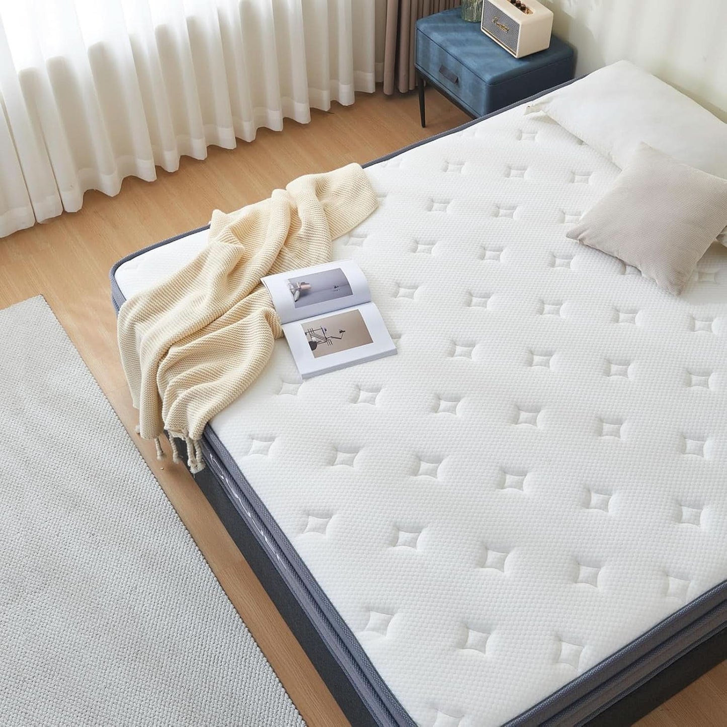 Queen 12 Inch Hybrid MemoryFoam Mattress PremiumGrade-2