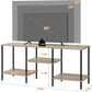 50 Inches Rustic Grey TV Stand Entertainment Center Unit