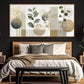 Elegant Emerald Green Bohemian Wall Art 29x58Inches