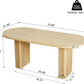 70.8 Inch Natural Dining Table For Kitchen And Dining Room