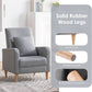 Grey Accent Chairs With Wood Legs For Living Room Space