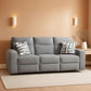 Premium Reclining Sofa Illuminating Gray USB Ports