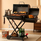 Foldable Portable Charcoal Grill With Smoking Function