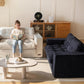 Black Convertible Sofa Bed Includes Pullout Sleeper