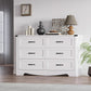 Six Drawer Dresser FortySevenInch Television Console