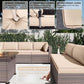 13 Piece Outdoor Patio Furniture Set with Fire Pit-4