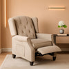 Wingback Recliner Chair With Massage And Heat For Living Room