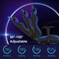Blue Gaming Chair With Footrest And Lumbar Support For Desk