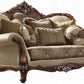 4 Piece Traditional Living Room Set With 91In Sofa Loveseat Chair Coffee Table