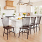 Brown Windsor Spindle Back SolidWood Dining Chairs