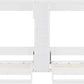 White Twin Murphy Bed With Contemporary Storage Cabinets-3