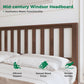 Antique Espresso Malaysian Oak Queen Platform Bed Frame