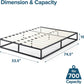 Full Size Platform Bed Frame No Box Spring Slats Included