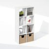 White Eight Cube Contemporary Horizontal Bookcase Storage