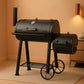 Offset Barrel Smoker Charcoal Grill 28Inch Outdoor