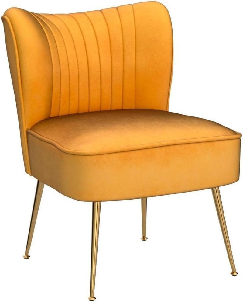Yellow Wingback Slipper Armchair UltraLux Deluxe Two