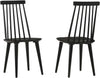 Antique Walnut Hardwood Spindle Back Dining Chairs