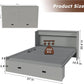 57 Inch Murphy Bed With Integrated Storage Solution