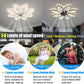 Modern White Compact Ceiling Fan With Dimmable Lighting