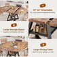 Expandable Dining Table With Removable Leaf Storage