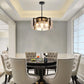 Black Four Light Adjustable Kitchen Island Chandelier-3