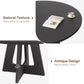 47 Inch Round Dining Table Black Industrial Grade Metal