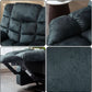 Grey Manual Reclining Living Room Set With One Seat Recliner And 3 Seat Sofa