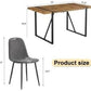 Executive Industrial Solid Walnut Dining Table Set