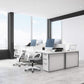 Ergonomic Grey Office Chair With Lumbar Support Mesh