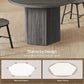 Round Forty Seven Inch Dining Table Charcoal Grey Model