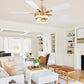 Contemporary 52-Inch White Ceiling Fan Remote Unit