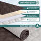Waterproof Loveseat Cover With Console Chocolate 2 Seater