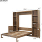 Queen Murphy Bed With Outstanding Storage Cabinets-1