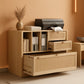 Three Drawer Locking File Cabinet Woodgrain Finish