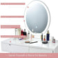 White Vanity Set With Illuminated Mirror Organization