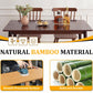 Walnut Bamboo Rectangular Modern Minimalist Dining Table