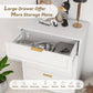 White Lofty Hardwood Dresser With Generous Drawers