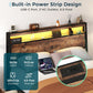 Full Size Platform Bed Frame With USB Charging Station