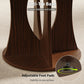 47 Inches Walnut Contemporary Pedestal Dining Table