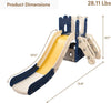 Toddler Playhouse With Slide Freestanding Blue Yellow