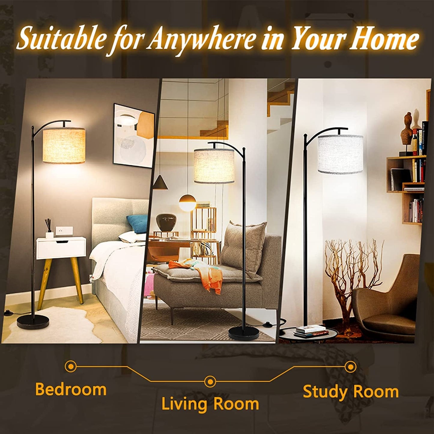 Contemporary Floor Lamp Featuring 3 Color Temperatures