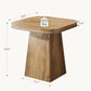 Natural Walnut Wood Farmhouse Dining Table Pedestal