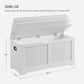 Cloud White LargeCapacity Storage Bench Hinges Chest