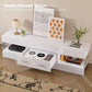 Glossy White TV Stand Entertainment Center Storage